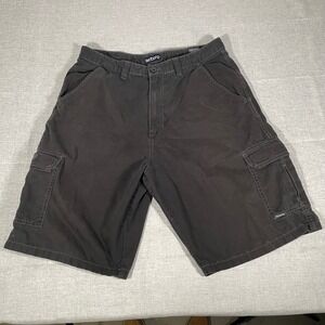 Vintage Billabong Mens Cargo Shorts Size 34 Black Surf Skate Everyday Y2K